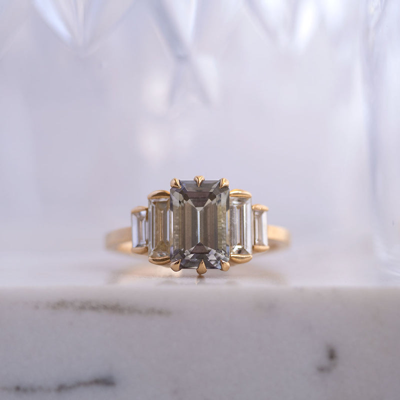 Elvira Art Deco Tanzanite Ring