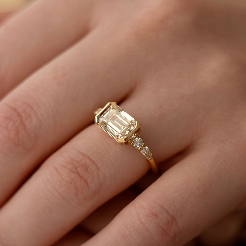 Style 103317: Half Bezel Set Ribbon Ring With Surprise Diamond – Joseph  Schubach Jewelers
